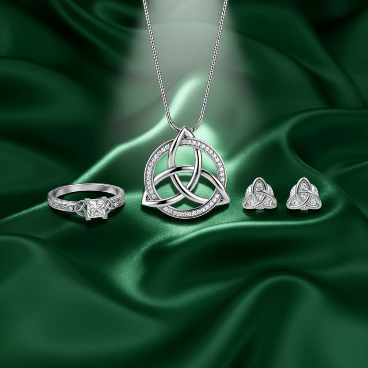 Timeless Triquetra™ 925 Sterling Silver Set